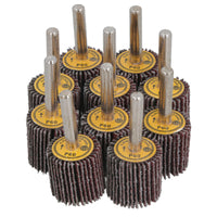 25mm 60 Grit Abrasive Flap Wheel Discs Sanding Rust Removal 6mm Shank
