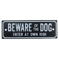 Garden Gate Signs - 'Beware of Dog' OR 'Shut the Gate' Dog Warning SIgn