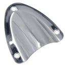 Couvercle de drain de grille d'aération en forme de coquille en acier inoxydable poli 45 mm
