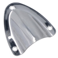 Couvercle de drain de grille d'aération en forme de coquille en acier inoxydable poli 45 mm