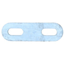 M10 U-Bolt Plate 31mm to 59mm Internal Width Thick Galvanised N-Bolt Backing
