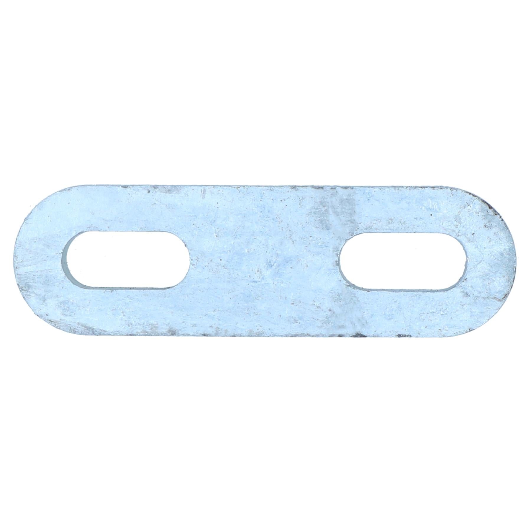 M10 U-Bolt Plate 31mm to 59mm Internal Width Thick Galvanised N-Bolt Backing