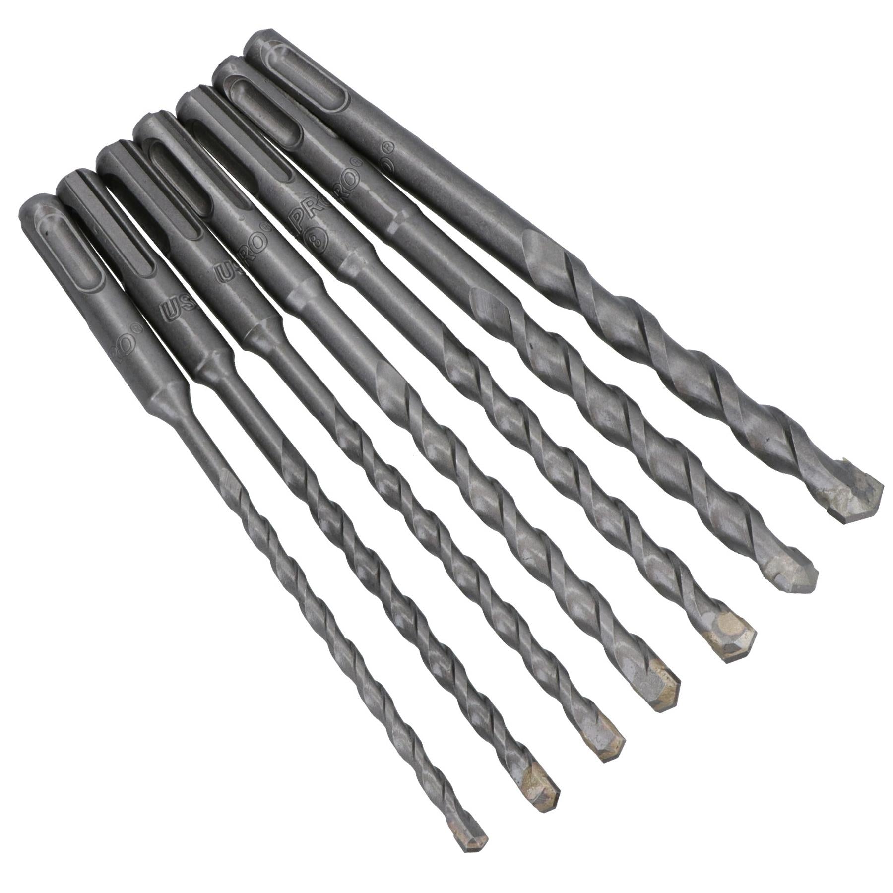 SDS Plus Metric Drill Bit Set 5 – 12mm for Bricks, Concrete Tungsten Carbide 7pc
