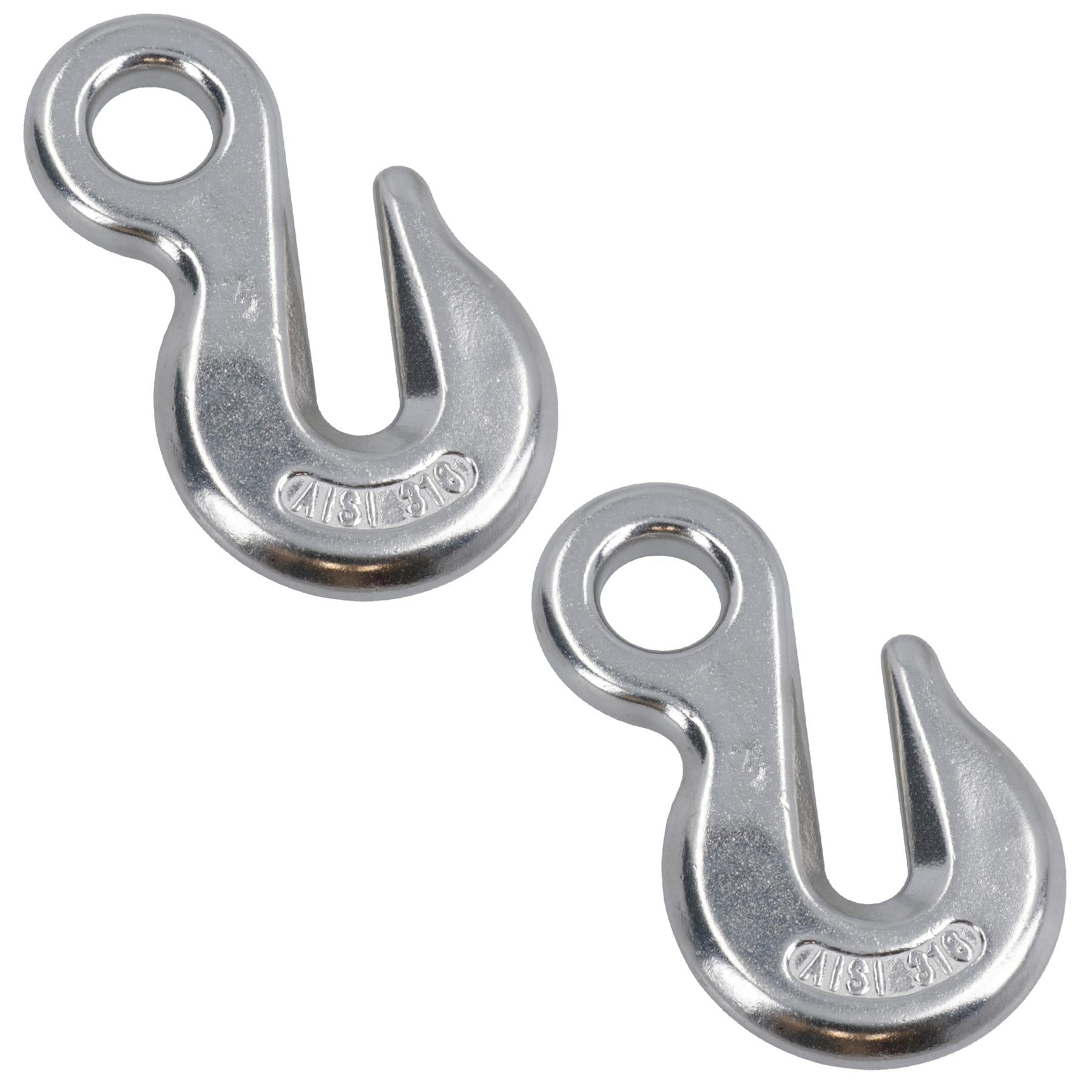 6mm – 12mm Eye Grab Hook 316 Stainless Steel Chain Holder Lifting Marine