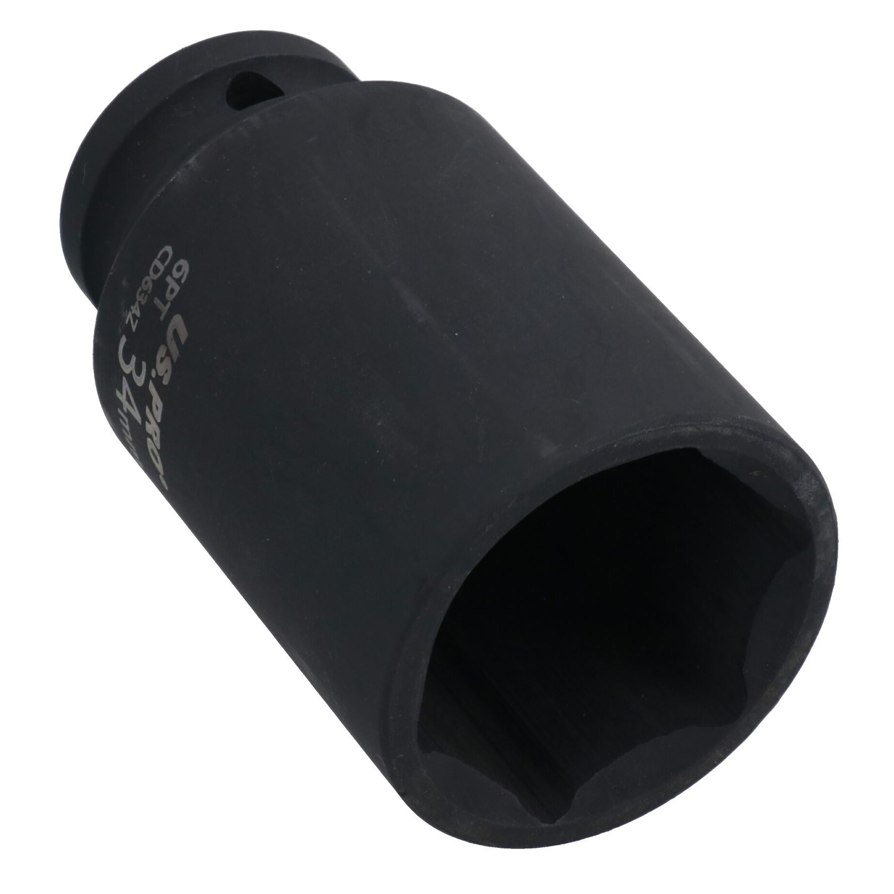 34mm 1/2in Drive Deep Metric Impact Impacted Socket 6 Sided Single Hex