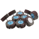 80 Grit 80mm Flap Wheel Disc Abrasive Sanding Pads For Drills Grinders 6mm Shank