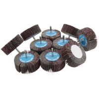 80 Grit 80mm Flap Wheel Disc Abrasive Sanding Pads For Drills Grinders 6mm Shank
