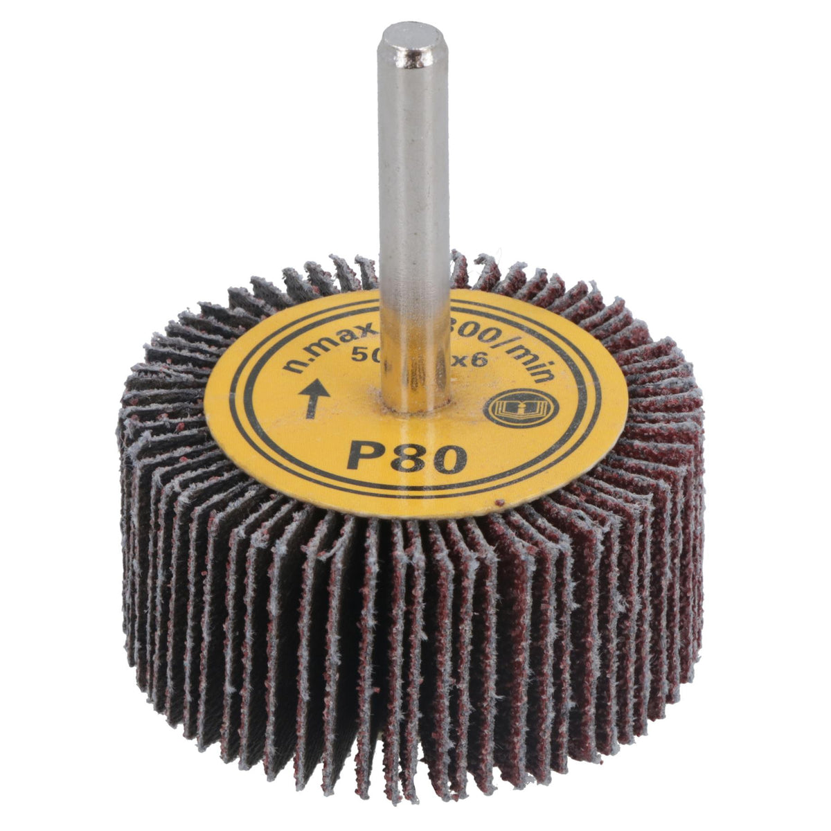 50mm 80 Grit Abrasive Flap Wheel Discs Sanding Rust Removal 6mm Shank