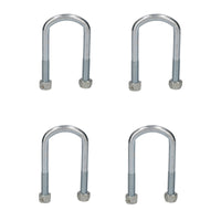 4 Twin Parabolic Leaf Spring High Tensile U Bolt Nuts For Ifor Williams Trailers
