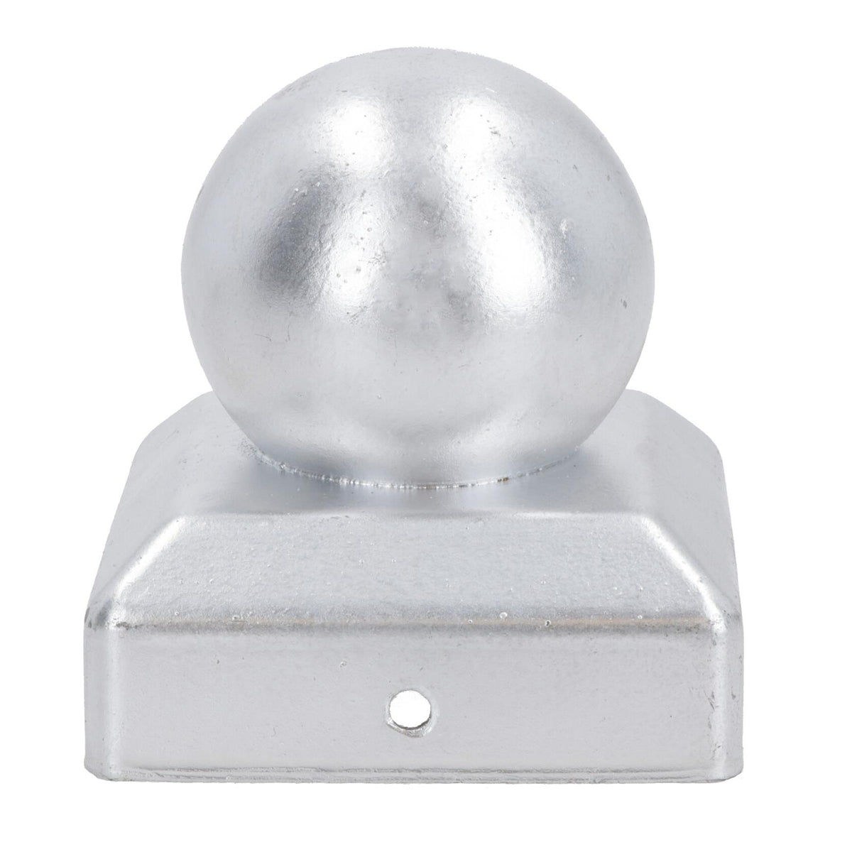 Metal Fence Post Caps Round / Ball 75mm x 75mm Protector Cover Silver
