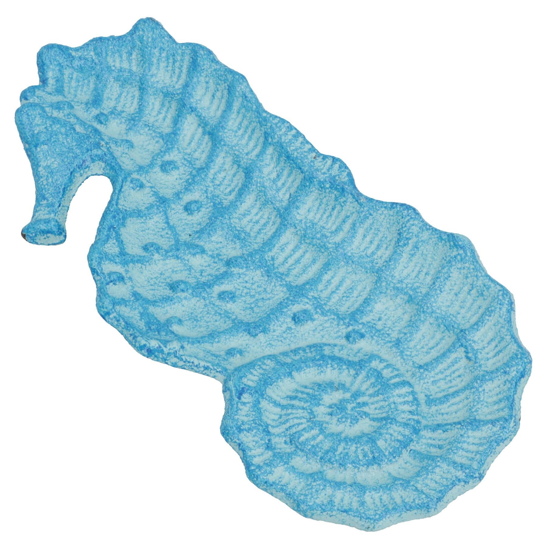 Seahorse Soap Dish Bar Holder Seaside Vibe Bathroom Toilet Ornament Beach