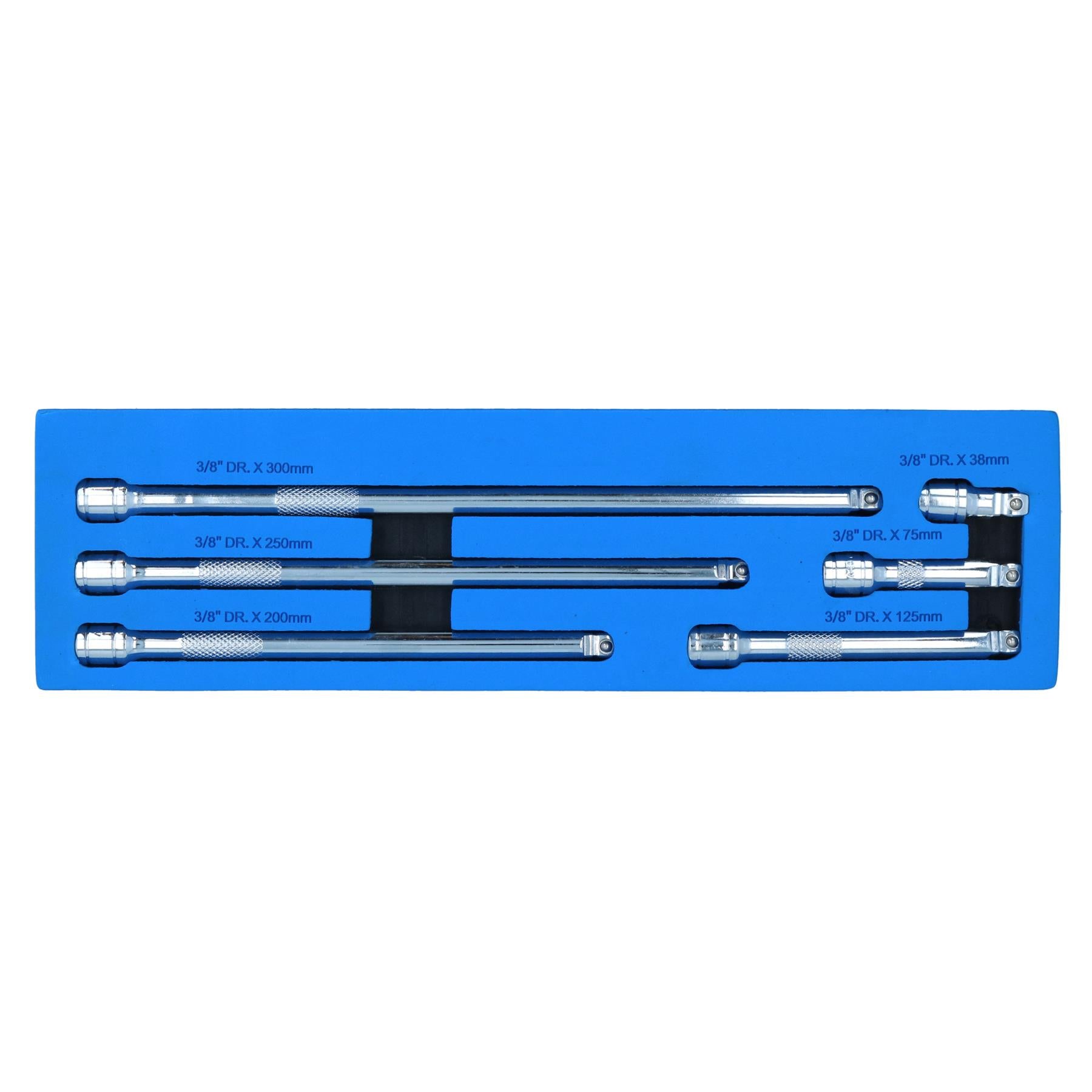 3/8" Drive Wobble Swivel Socket Extension Bar Set 38mm - 300mm 6pc