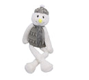 Cadeau de Noël pour chien en peluche réconfortant et couineur bonhomme de neige géant 30x80cm