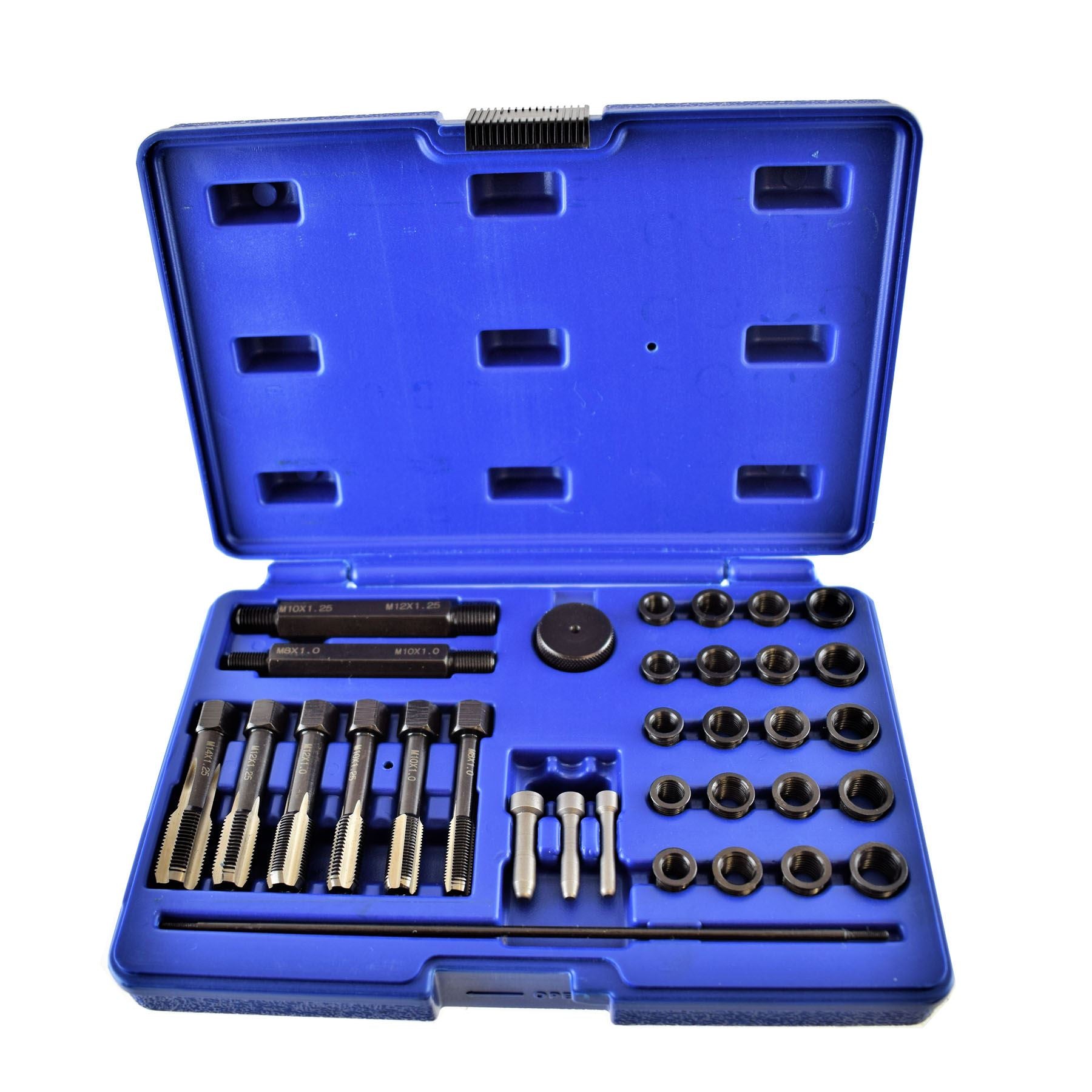 Glow Plug Metric Thread Repair Kit Cylinder Head 8mm 10mm 12mm 33pc Bergen