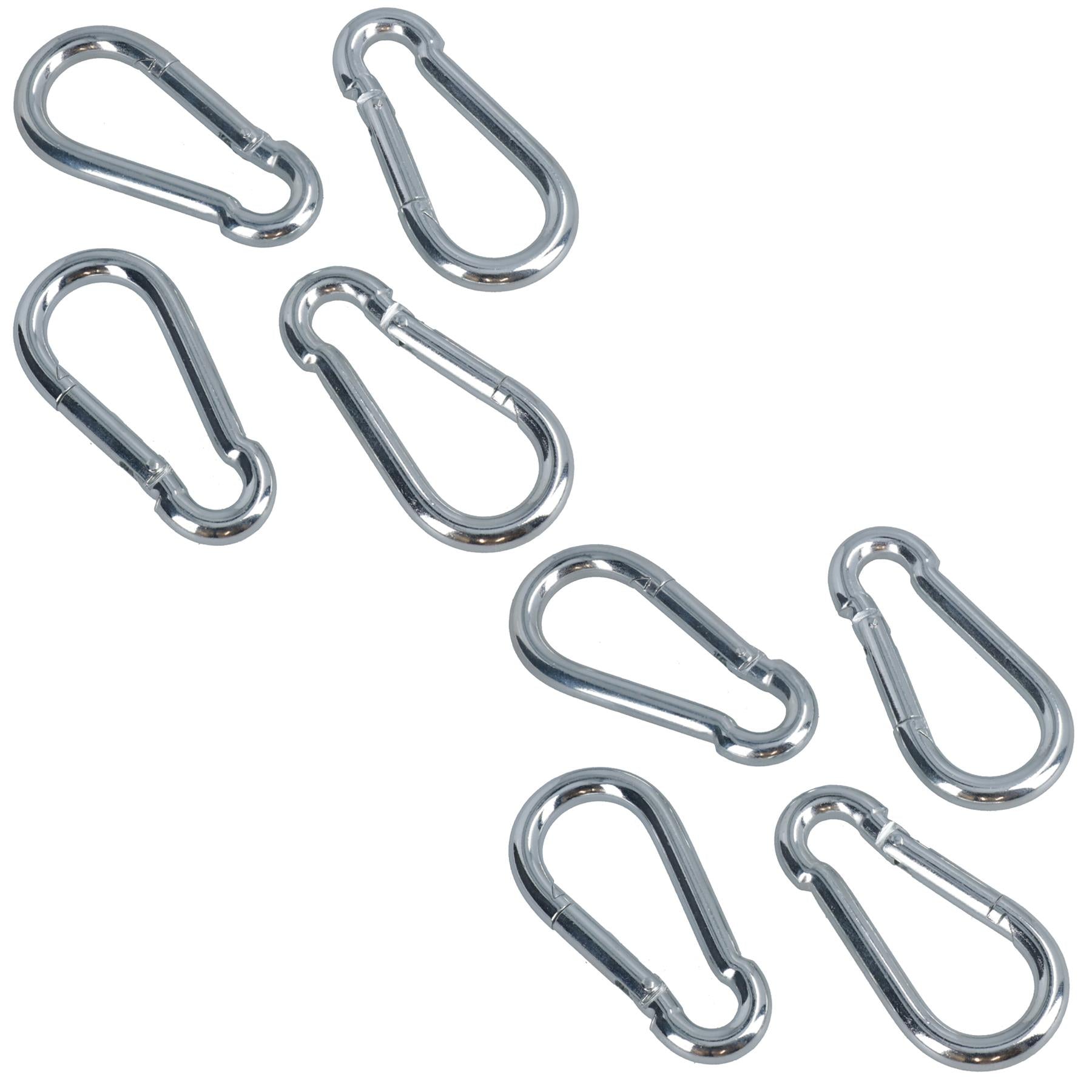 Carabiner Hook Clip Snap Hook Spring Loaded 10mm x 100mm 250kg Capacity