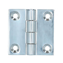 Polished Door Butt Hinge Stainless Steel 50mm x 50mm 316 Marine Cabin