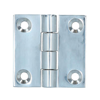 Polished Door Butt Hinge Stainless Steel 50mm x 50mm 316 Marine Cabin