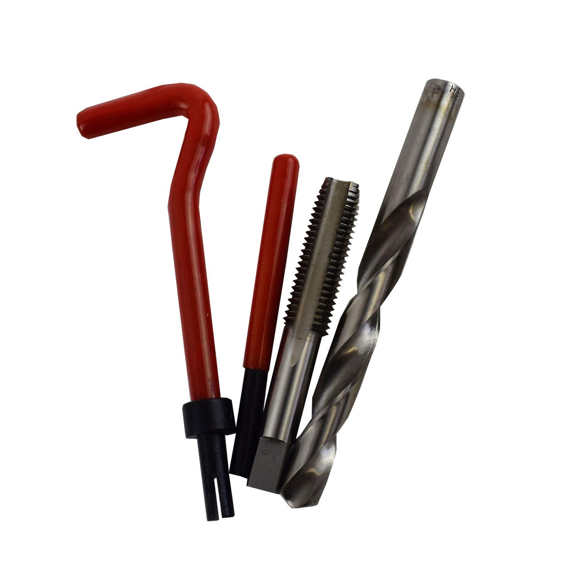 AB Tools Kit Riparazione Filettatura Helicoil 5/16 X 24 UNF - 14 Pezzi Con Inserti E Punta