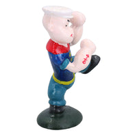 Kung Fu Popeye Matrosenmann Maskottchen Figur Statue Gusseisen Metall Dekoration