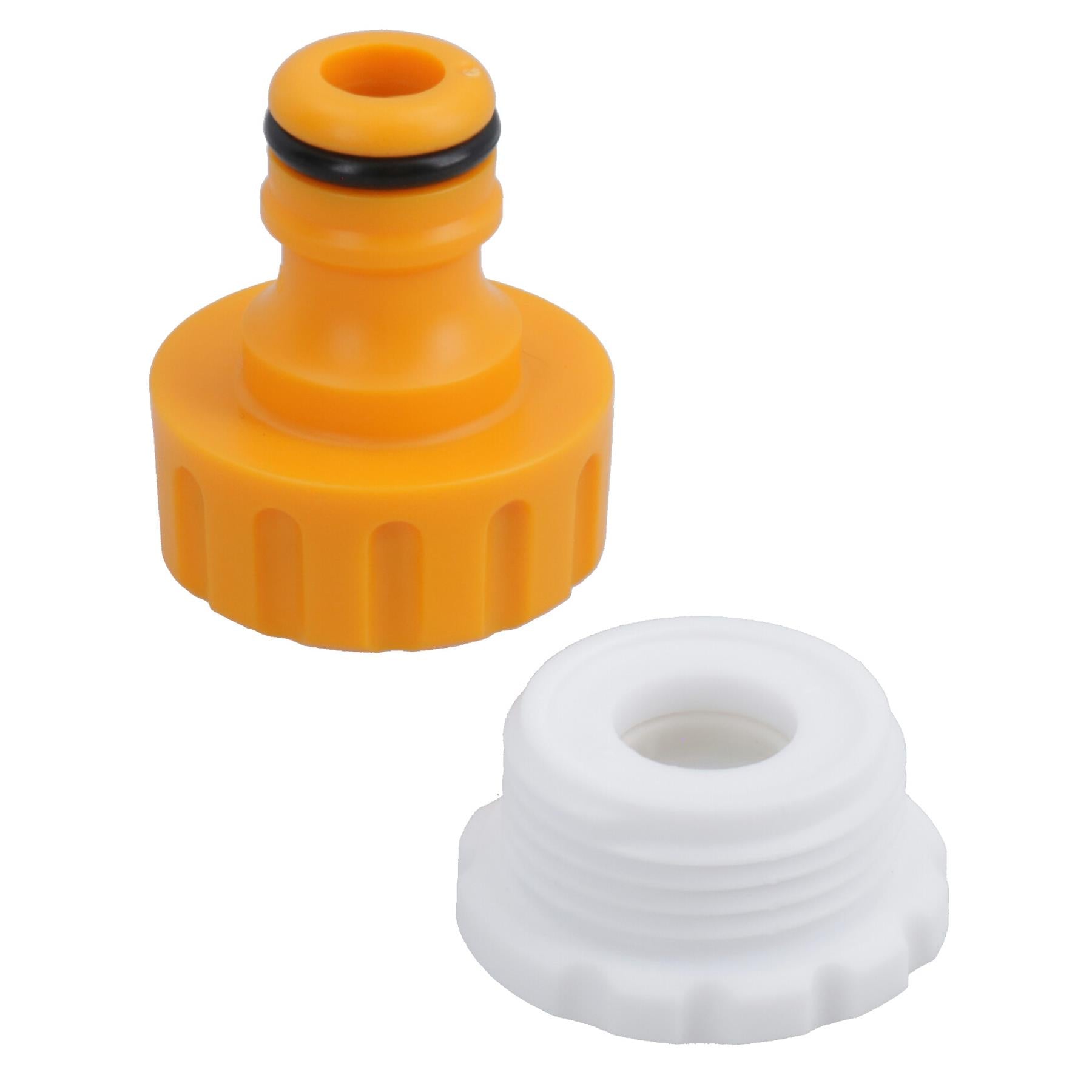 Outdoor Tap Garden Hose Connector 3/4in Thread + 1/2in Reducer Watering