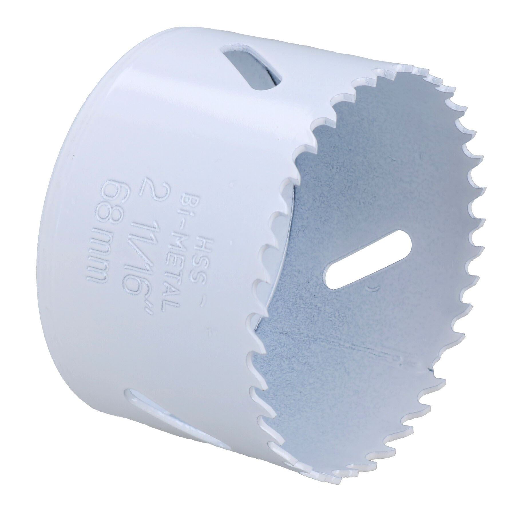 Scie cloche bimétallique HSS de 60 mm (2-11/16 po) pour couper l'acier, l'acier inoxydable, le bois, le PVC