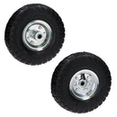 2 x 10" Pneumatic Sack Truck / Trolley / Garden Cart Wheels 4.10/3.50 - 4