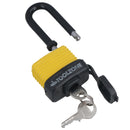 40mm Waterproof Padlock Weather Resistant Shed Gate 3 Keys Shank 53mm