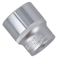 Douille hexagonale simple peu profonde à 6 pans, entraînement 1/2" 27 mm, métrique, Super Lock, Bergen