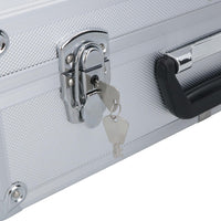 Aluminium Tool Case Box Storage Holder Organiser With Handle + Shoulder Strap