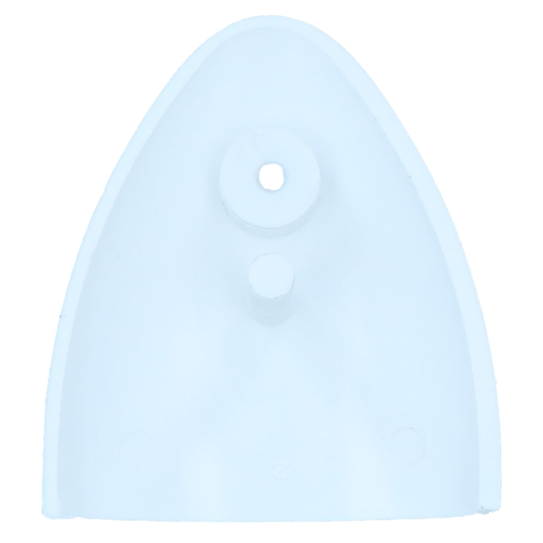 Air Vent Scoop Drain Cover Clamshell Shell Shaped White 56x50x12mm