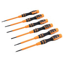 6pc Precision Screwdriver Set Slotted Phillips 2 - 3mm PH00 - PH1 Carbon Steel