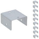 Fence Panel Clip 44mm or 50mm Galvanised Steel Bracket Holder Trellis Post Support