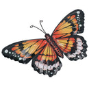 Medium Metal Orange Butterfly Wall Art Garden/Home Ornament 21.5 X 33.5CM