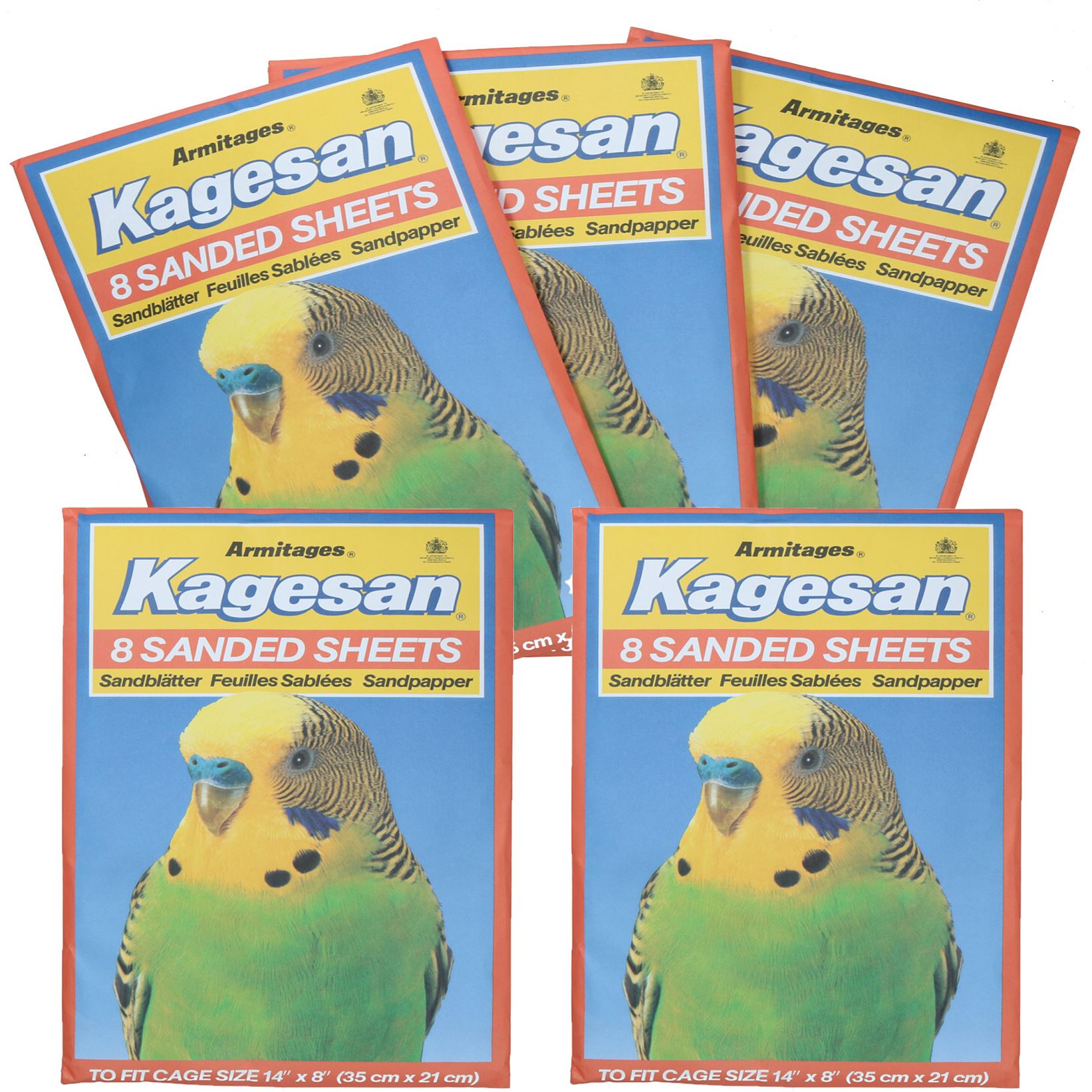 Sanded Sheets Sandpaper Cage Lining Budgies Caged Birds - 4 Sizes Available