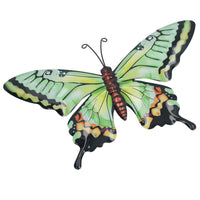 Medium Metal Green Butterfly Wall Art Garden/Home Ornament 21.5 X 33.5CM