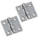 Polished Door Butt Hinge Stainless Steel 38mm x 38mm 316 Marine Cabin