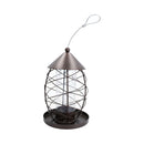 Lantern Bird Feeder Seed Holder Hanging Feeding Station Wild Birds 17x25cm
