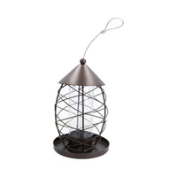 Lantern Bird Feeder Seed Holder Hanging Feeding Station Wild Birds 17x25cm