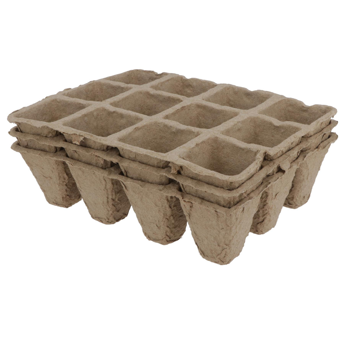 Biodegradable Seedling Starter Germination Trays Fibre Plant Pots