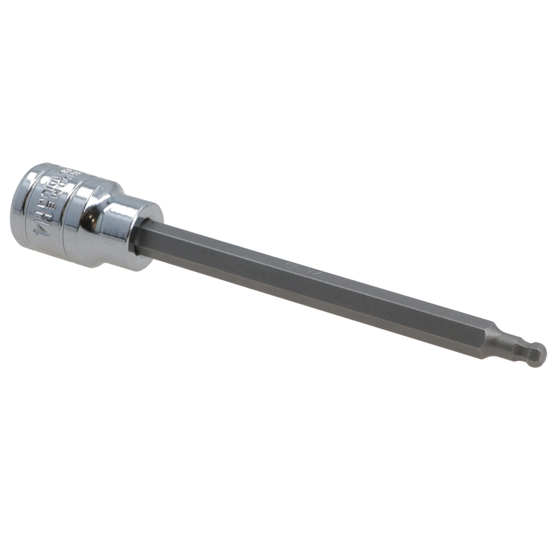 4mm 3/8" Drive Long Ball Ended Hex Allen Key Socket Bit 85mm Deep Reach CR-V