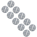 Polished Door Circular Hinge Stainless Steel 64mm diameter 316 Marine Cabin