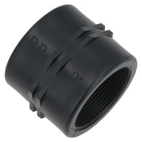 Polypropylene PP Female Threaded Pipe Fitting Sockets 2in – 2in BSP