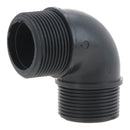 Polypropylene PP 1in BSP Male x Male Threaded 90° Elbow Connector