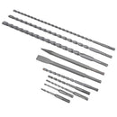 SDS Plus Shank Masonry Drill And Chisel Bit Set Tungsten Carbide Tips 10pc