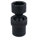 19mm 1/2in Drive Universal Swivel Wobble Metric Impact Shallow Socket 6 Point