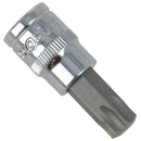 T55 Male Torx Bit Star Socket 3/8" Drive Standard Internal Chrome Vanadium Steel