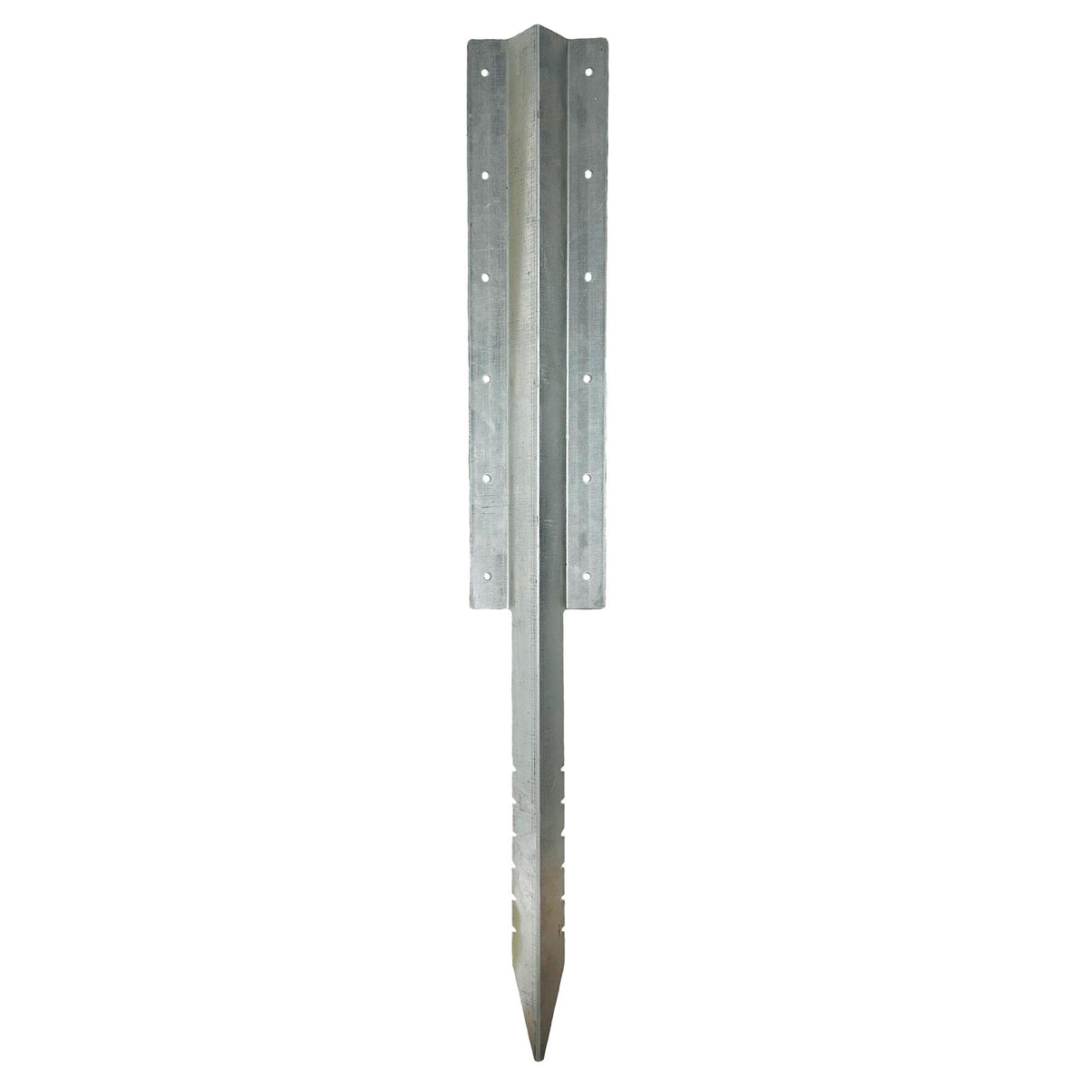 Garden Triple Sleeper Straight Support Spike Stake Galvanised Steel 930mm