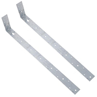 Horizontal Heavy Duty X Restraint Strap 600mm Length 100mm Bend Galvanised
