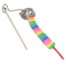 Chaton Chaton Rempli D'herbe À Chat Moody Moggy Rainbow Teaser Jouet De Chasse Interactif