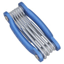 10 teiliger Torxschlüsselsatz mit Aluminiumrahmen T6 - T30 Security Torx Taschenformat